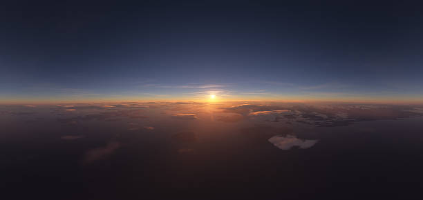 istock Beautiful Sunrise Above Clouds Rendered in Stunning 3D Art 2235644352