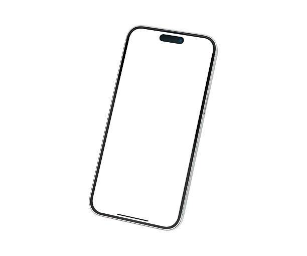 istock Modern smartphone with a customizable blank screen, isolated on a white background. This concept is perfect for business, finance, technology, and advertising. High-quality premium studio image. 2235644624