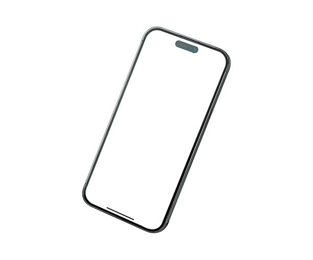 istock Modern smartphone with a customizable blank screen, isolated on a white background. This concept is perfect for business, finance, technology, and advertising. High-quality premium studio image. 2235644625