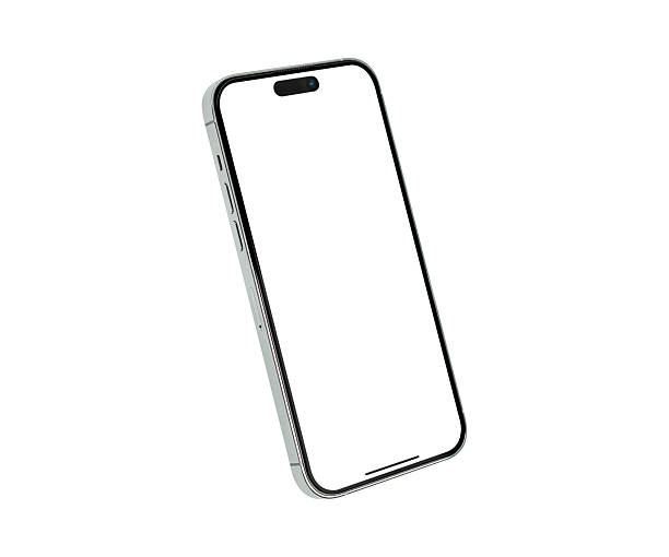 istock Modern smartphone with a customizable blank screen, isolated on a white background. This concept is perfect for business, finance, technology, and advertising. High-quality premium studio image. 2235644626