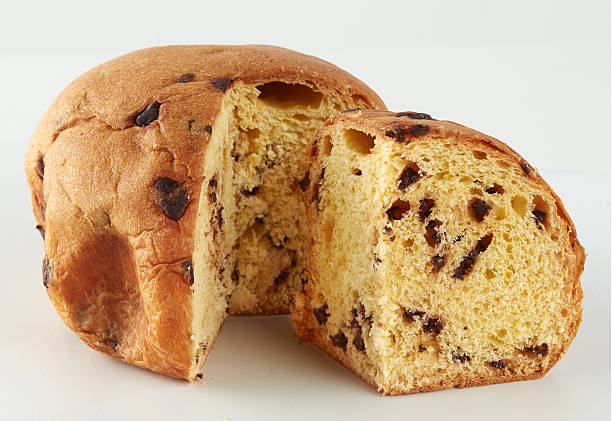 istock Baked bread stuffed with dried fruit isolated nature background with clipping path 2235645715