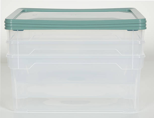 istock Clear plastic box with lid isolated nature background with clipping path 2235646031