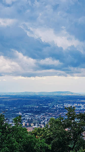 istock Foggy Day View from TV Tower over Pecs, Hungary 2235646570