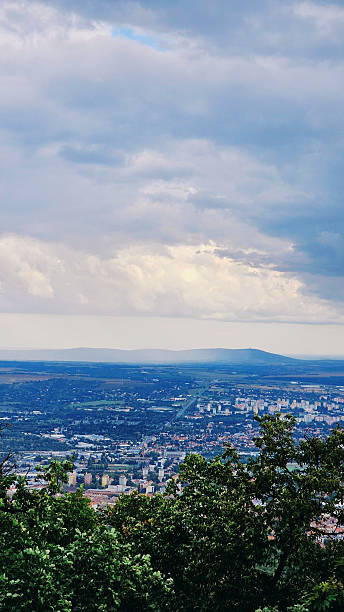 istock Foggy Day View from TV Tower over Pecs, Hungary 2235646701