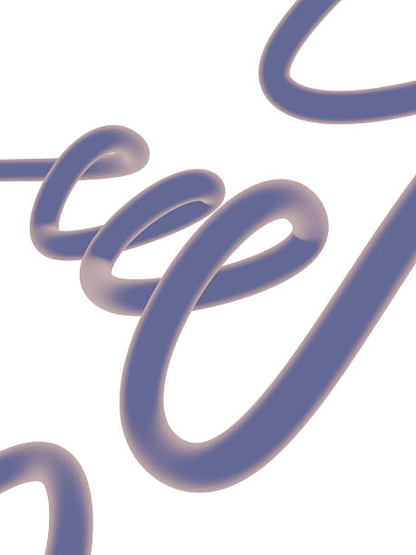 istock Abstract gradient bold curved lines isolated. Liquid shapes. Soft gradient colors 2235648448