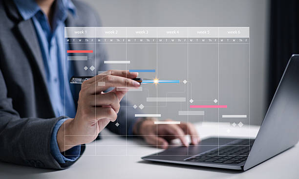 istock Business people use calendars to schedule meetings, take notes, schedule appointments, appointment calendars, schedules, times, schedule events. 2235673856