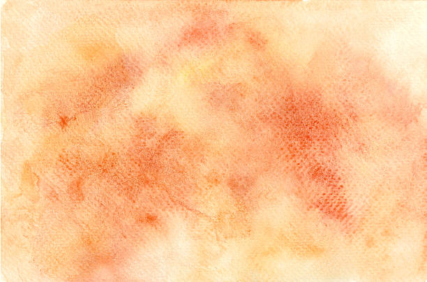 istock Watercolor texture with soft blurs, layered gradients, and vibrant orange peach tones. Hand painted abstract background. 2235674292
