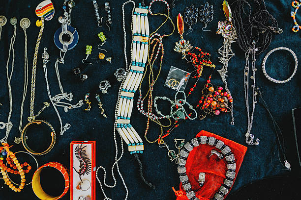 istock Assorted Jewelry Display with Colorful Accessories 2235674992