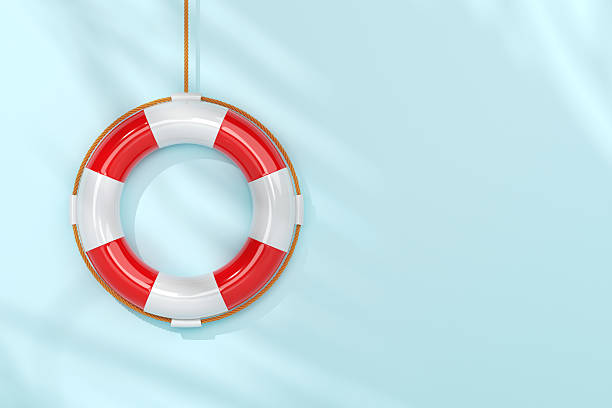 istock Life Buoy On The Wall 2235679392