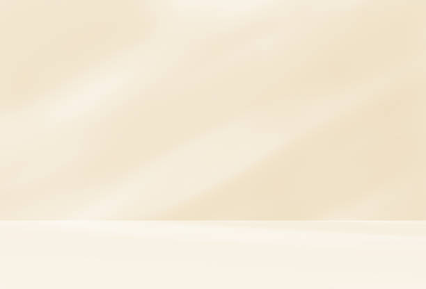 istock Empty cream beige room studio with shadow of leaves for product presentation. 2235681050