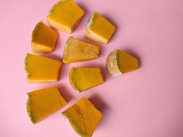 Pumpkin. Ripe pumpkin pieces.