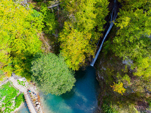 istock Aerial view of Sinop Erfelek Waterfall. 2235690522