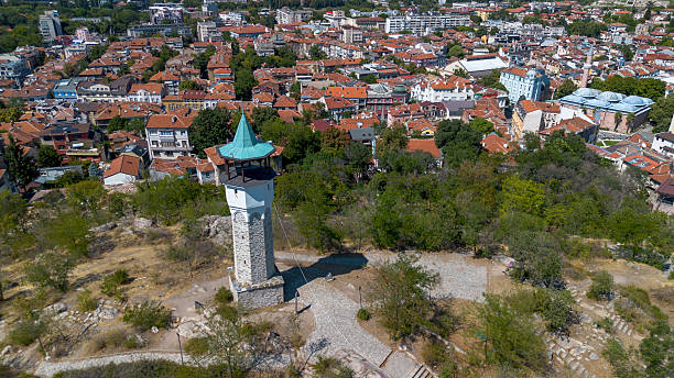 istock Plovdiv, Bulgaria, 03 August 2025, the clock tower on Sahat Tepe hill 2235691186