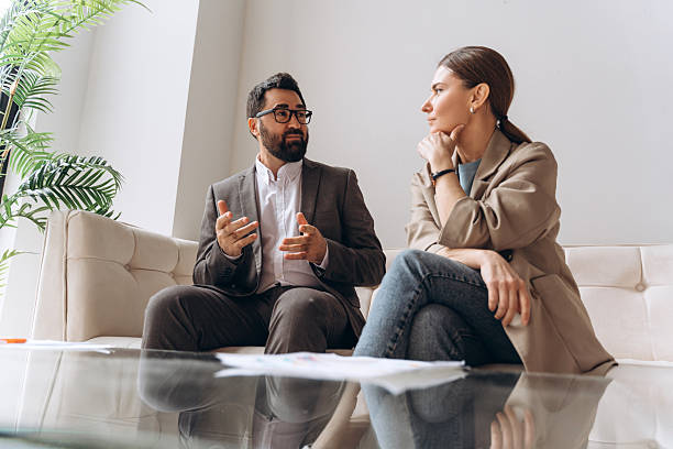 istock Business partners discussing during a meeting in the office 2235695166