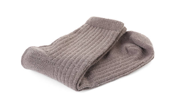 istock Pair of soft socks isolated on white 2235696193