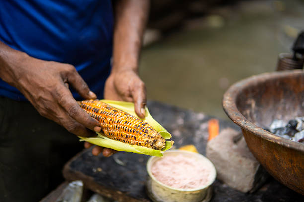 Roasted barbecue corn