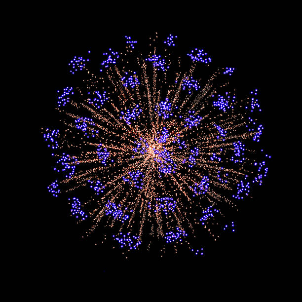 istock Festive fireworks on a transparent background. New Year's Eve, Christmas. 2235703092