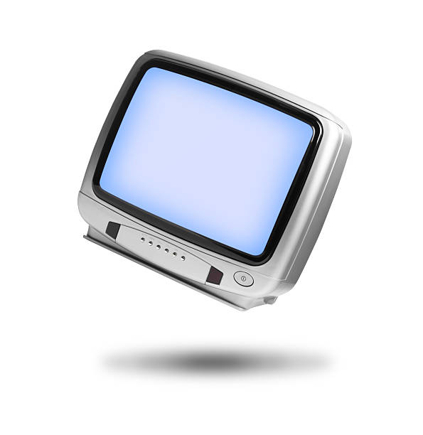 istock Retro TV set in air on white background 2235711855