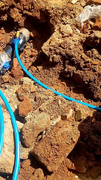 istock New water connection being provided from a primary underground water supply pipe in Madurai, India, showing freshly installed plumbing fittings 2235712162