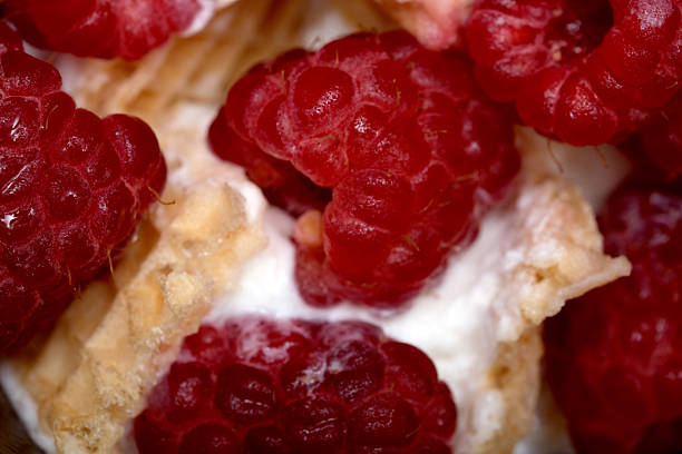 istock Sweet raspberry treat nestled in a crispy shell Generative AI 2235719863