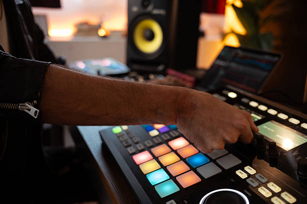 istock Closeup of a young man creating electronic music 2235720332