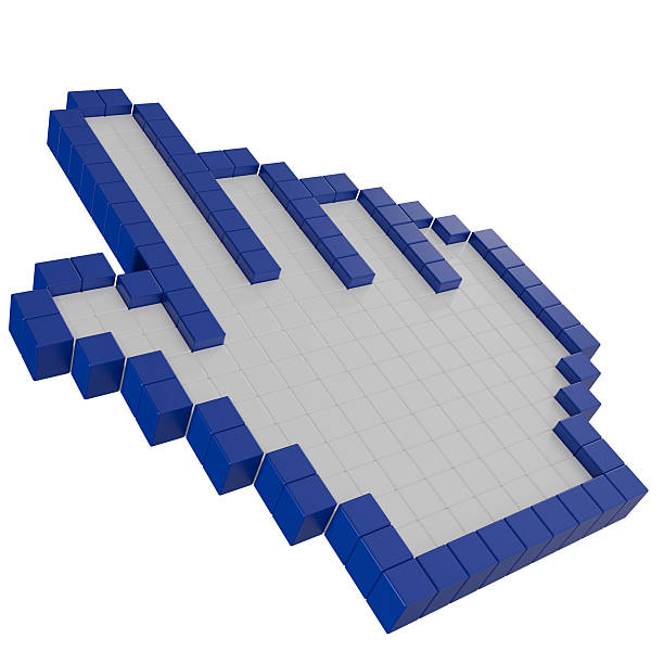 3d cursor hand pointer icon
