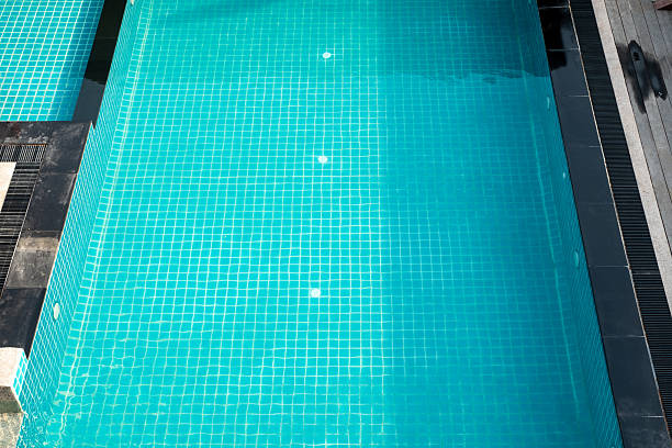 Swimming pool at night
