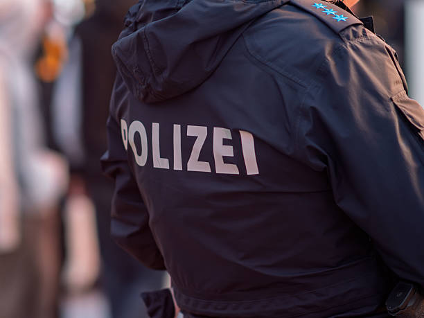 istock German Police Officer in Uniform at Public Event 2235737850