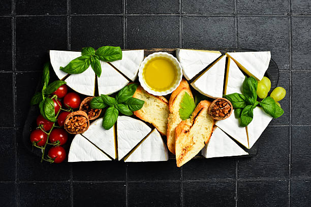 Delicatessen food plate with cutlery on a table top Somerset West Cape Town South Africa