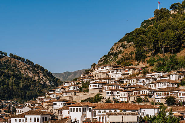 istock Architectural Landscape of Mangalem District in Berat 2235740473