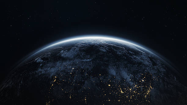 istock Planet Earth Night Lights And Atmosphere Seen From Space 2235750477