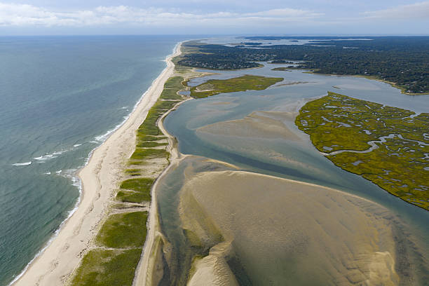 Aerial of Nauset Beach, Orleans, MA