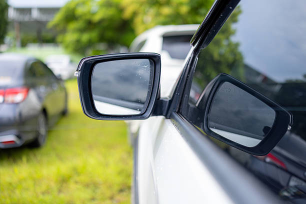 istock Close-up of car side mirror,side rear-view mirror on a car. 2235756447