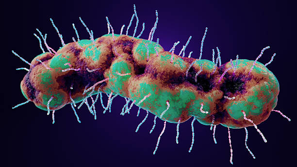 istock Microscopic View of Vibrant Bacteria in a High-Resolution 3D Rendering 2235758641