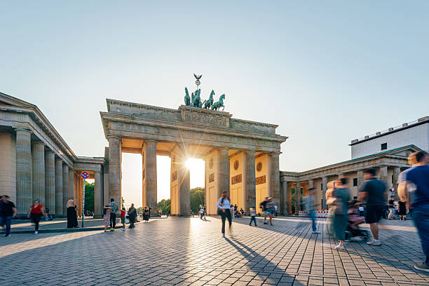 istock Brandenburg Gate at Sunset with Visitors in Berlin's Iconic Landmark 2235760256