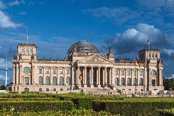 istock Reichstag Building in Berlin Against a Bright Sky With Dramatic Clouds 2235760437
