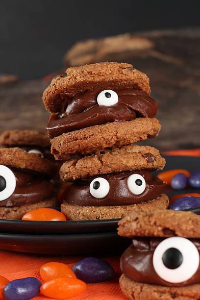 istock sweets and fruits decorated for Halloween party 2235764215