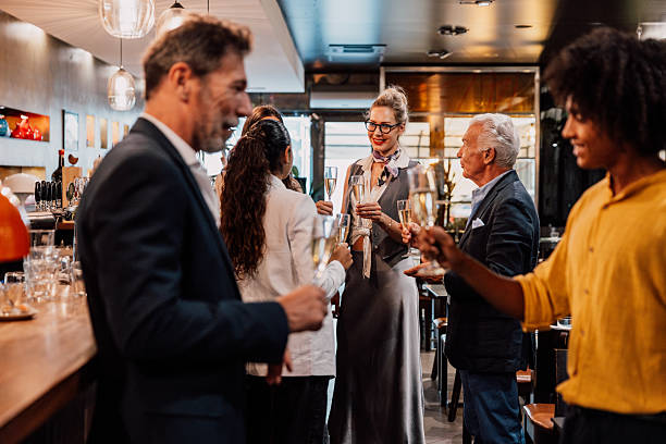 istock Elegant Social Gathering Over Sparkling Wine 2235764846