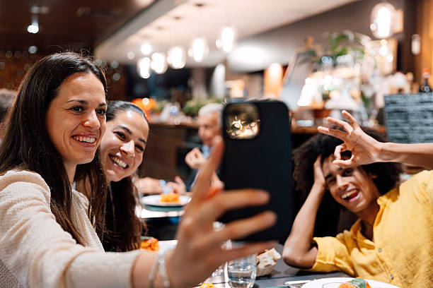 istock Group selfie, friends lunch fun 2235767655