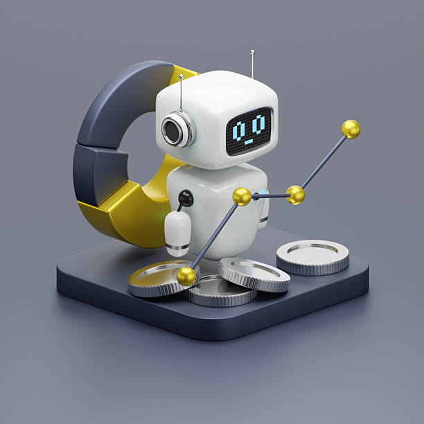 A modern conceptual representation of artificial intelligence in technological and economic applications, showcasing innovative design and futuristic elements.