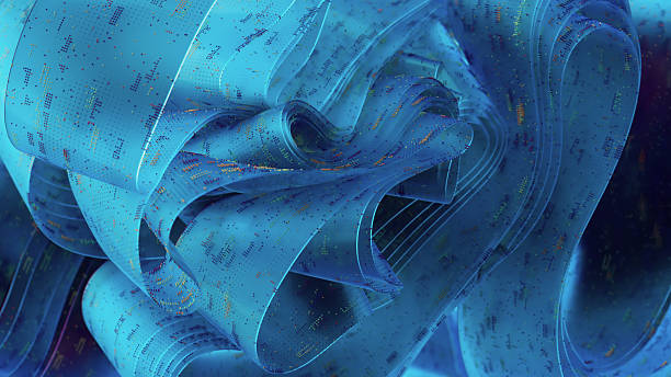 istock Ribbons of Abstract Digital Information 2235768712