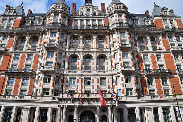 Outside view of the Landmark hotel, Britain's luxury hotel in central London.