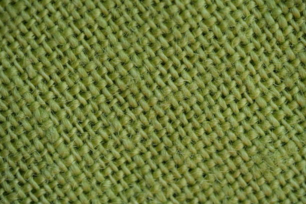 A macro photograph of green fabric with vibrant texture and detail, creating a vibrant and dynamic feel, ideal for design.