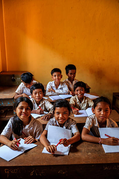 istock Cambodian school children during class, Tonle Sap, Cambodia 2235804648
