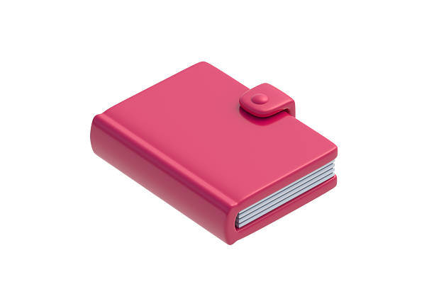 Graph Paper Note Pad with Clip and  - Colored Background - 3D Rendering