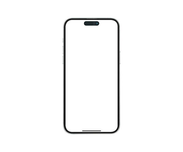 istock Modern smartphone with a customizable blank screen, isolated on a white background. This concept is perfect for business, finance, technology, and advertising. High-quality premium studio image. 2235817129