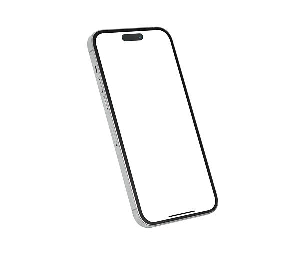 istock Modern smartphone with a customizable blank screen, isolated on a white background. This concept is perfect for business, finance, technology, and advertising. High-quality premium studio image. 2235817130