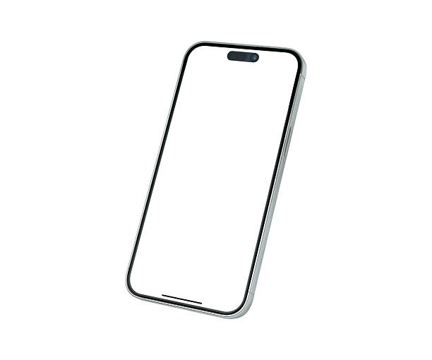 istock Modern smartphone with a customizable blank screen, isolated on a white background. This concept is perfect for business, finance, technology, and advertising. High-quality premium studio image. 2235817131