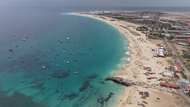 istock Panoramic view of the beach and sea in Cape Verde 2235820953