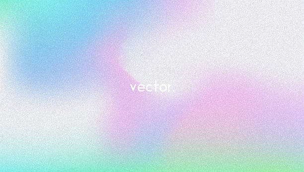 istock Noise Gradient Background. Abstract Grainy Bg In Pink, Purple And Blue Colors. Iridescent Hologram. Pearlescent Holographic Texture With Rainbow Foil. Fluorescent Light On Soft Paper Blend 2235831185